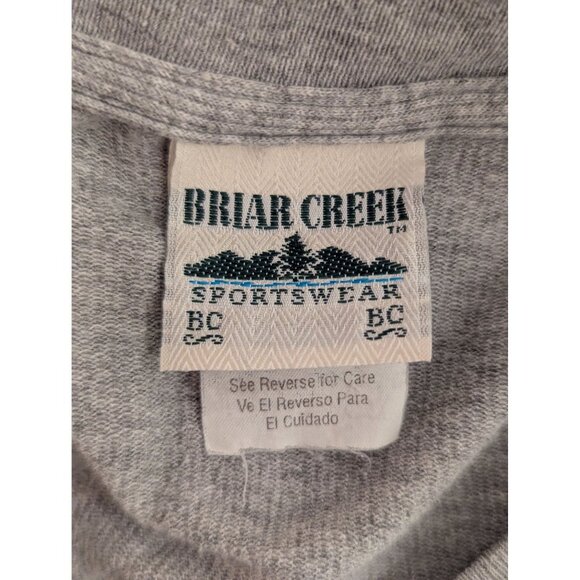 Wake Forest WF Gray V-Neck T-Shirt By Briar Creek Sportswear XL 90% Cotton 10% P - Picture 4 of 5